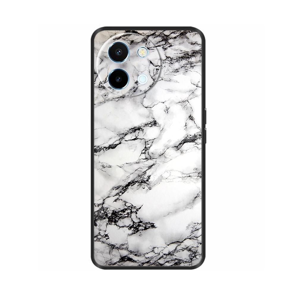 For Vivo Y38 5G Phone Case Painted Soft Black TPU Silicone Bumper For Vivo Y38 Y200i Y200t T3x Protective Back Cover Cases Capas