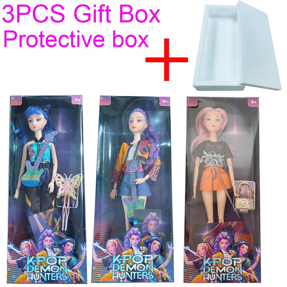 2026 HOT SALE Anime KPop Demon Hunters Doll Vinyl Toy Rumi Mira Zoi Character Vinyl Mask Figurine Birthday Gift Fan Club Gifts