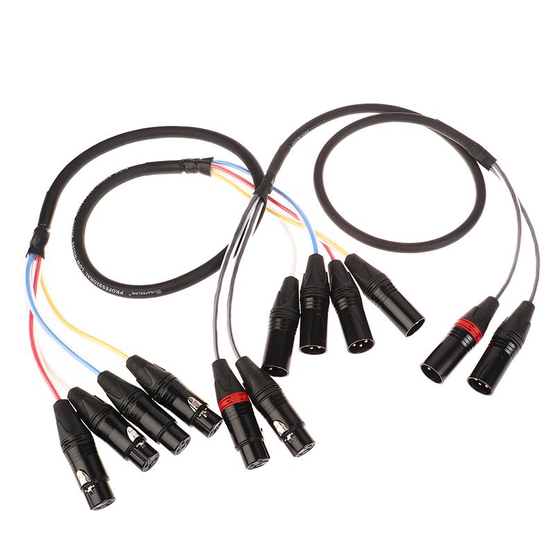 2 4 6 Channel Professional Multi-Media 3 Pin Xlr Cable Male To Female Balanced Audio Extension Cord