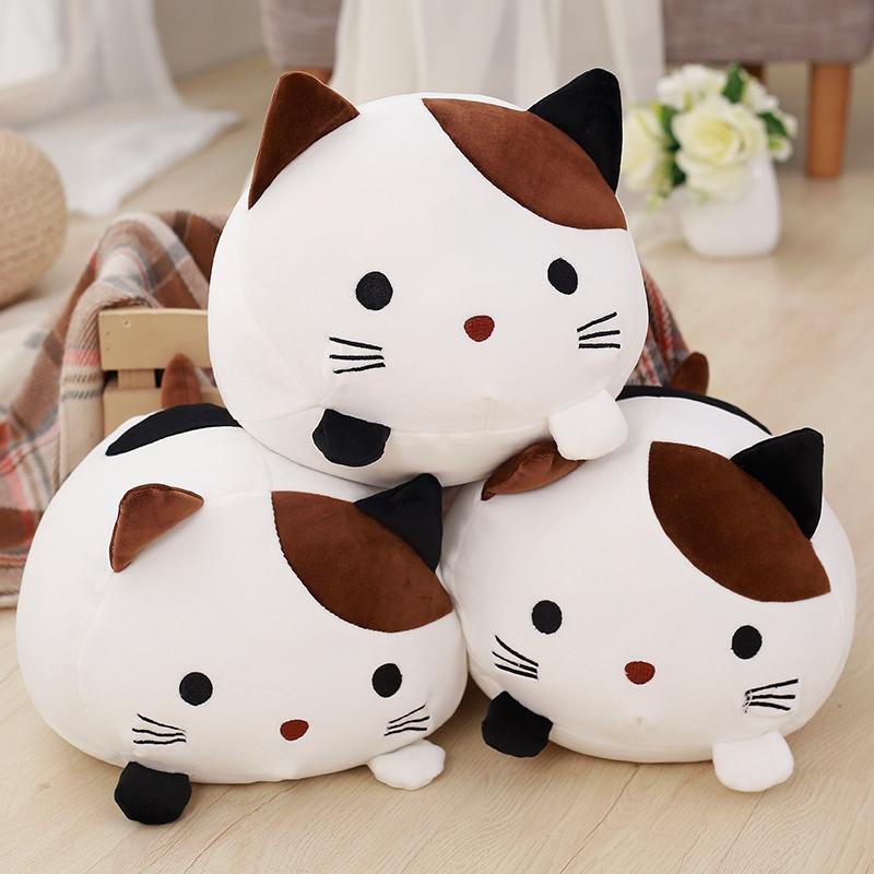 Hot reative Christmas Plush Cat Toys For Children Soft Stuffed Down Cotton Pillow Cartoon Animal Kids Baby Doll Birthday Gift