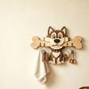 Colgador de llaves, Montado en la pared, Diseño sin perforaciones, con Gancho de almacenamiento con forma de perro de dibujos animados, Portallaves resistente, a prueba de humedad, que ahorra espacio, para el hogar, la cocina
