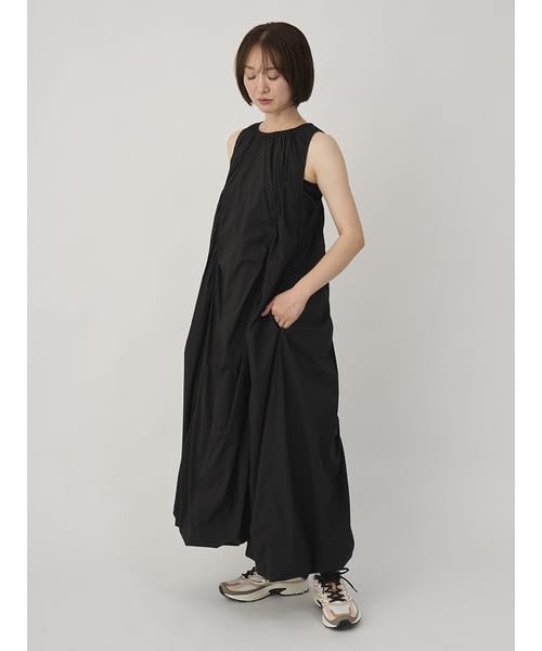 Emi Nylon Balloon Dress 13WFO254085BLK0