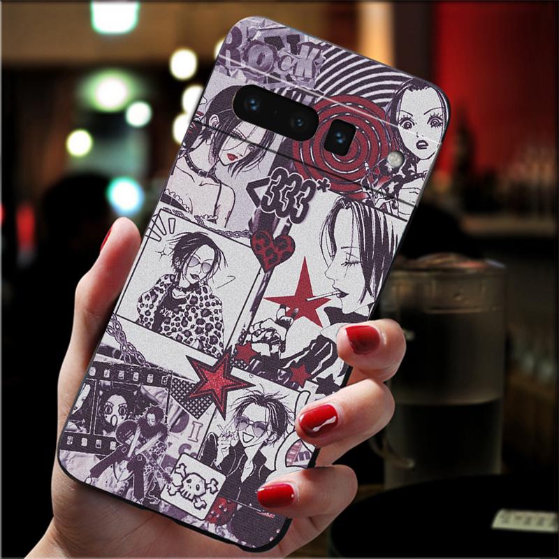 For Google Pixel 10 9 Pro XL Silicone Phone Soft Case For Google Pixel 9A 8A 7A 6A 5 Cover Shell Nana Osaki Anime