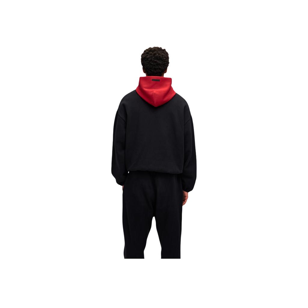 Fear of God Essentials x NBA Chicago Bulls Hoodie Black Red Unisex Tops 192AL246504F