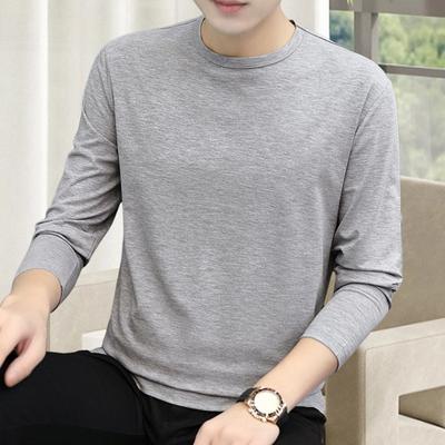 Frühling Herbst Männer Fitness Top Slim Fit Rundhals Stretchy Langen Ärmeln