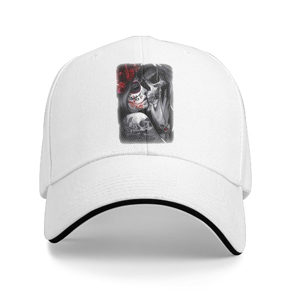 Always and Forever Graphic Art Classic Baseball Cap Unisex Hats Women Visor Protection Snapback Mexican Skull Santa Muerte Caps