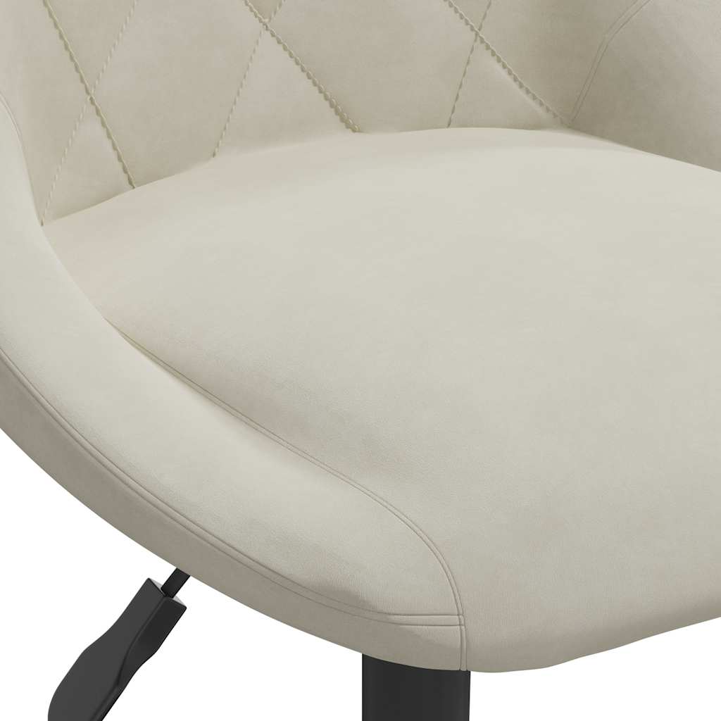 Bar Stool Cream Velvet