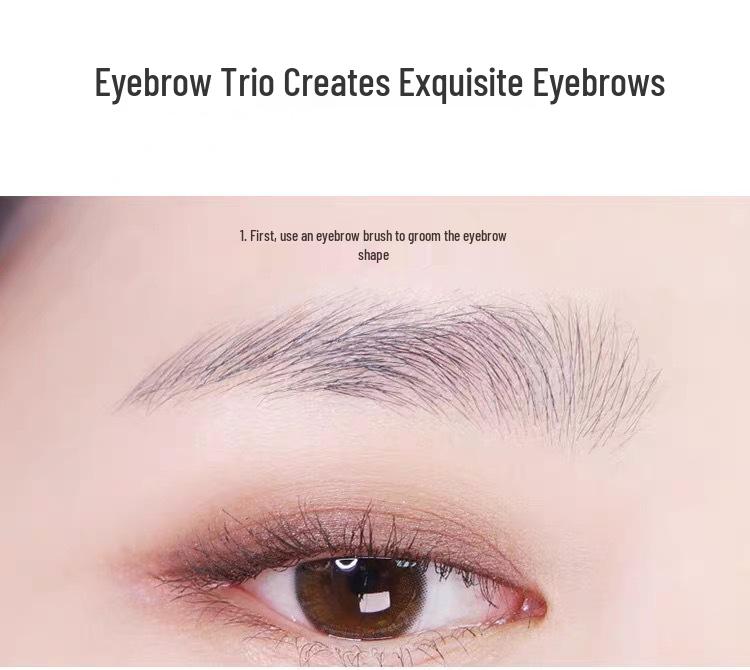 Haozhuang Dual End Eyebrow Pencil: Ultra-Fine, Waterproof, Smudge-Proof, Long-lasting for Natural Brows.