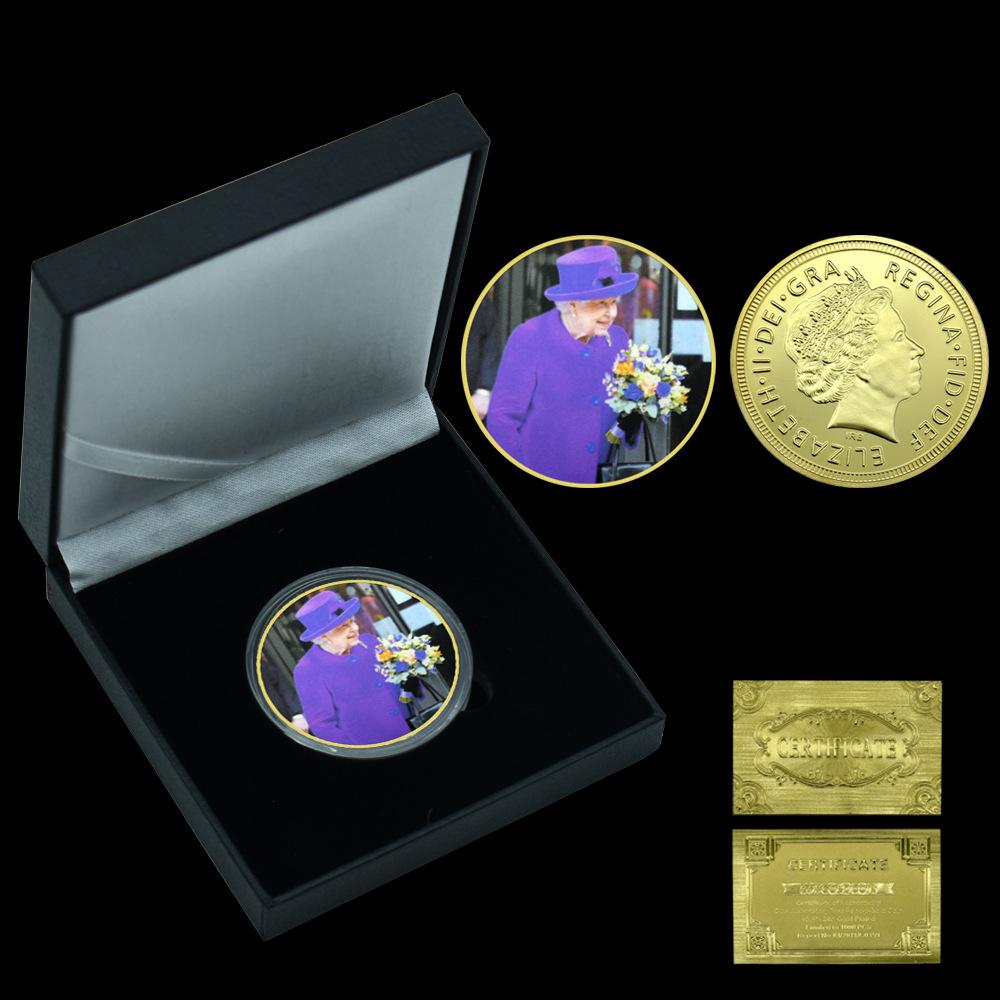 

Queen s gold and silver commemorative coins, dignified Queen s commemorative coins, badges of famous British politicians, fan collections