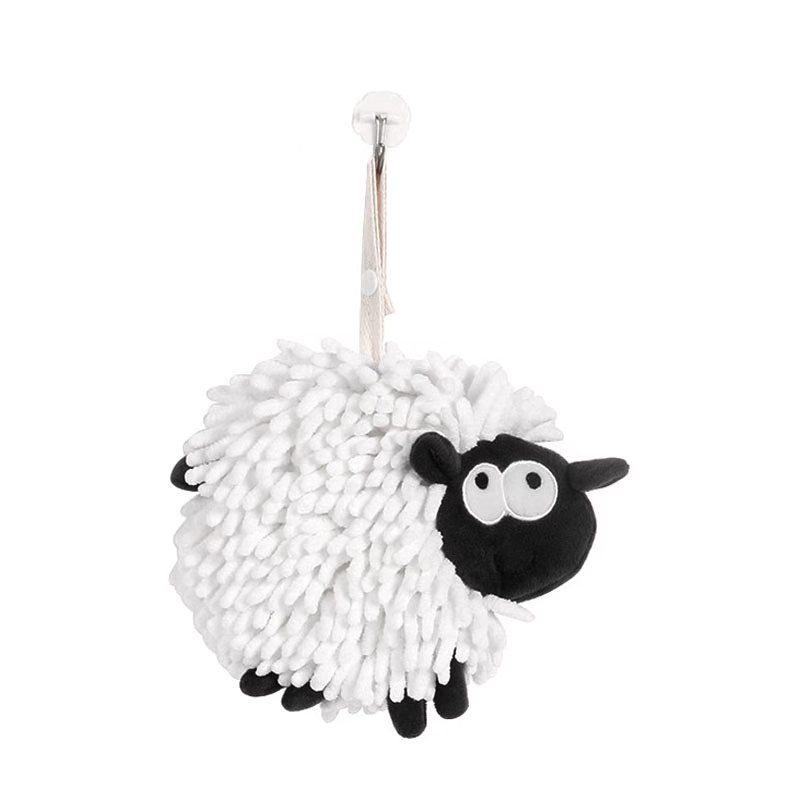 

Подвесное быстросохнущее милое полотенце для рук с ежиком - Абсорбирующее шениловое ягненка 19*17cm