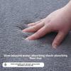 Luxurious Semi-Circular Memory Foam Bath Mat, Ultra Absorbent Bathroom Mat Anti-Slip Toilet Rug