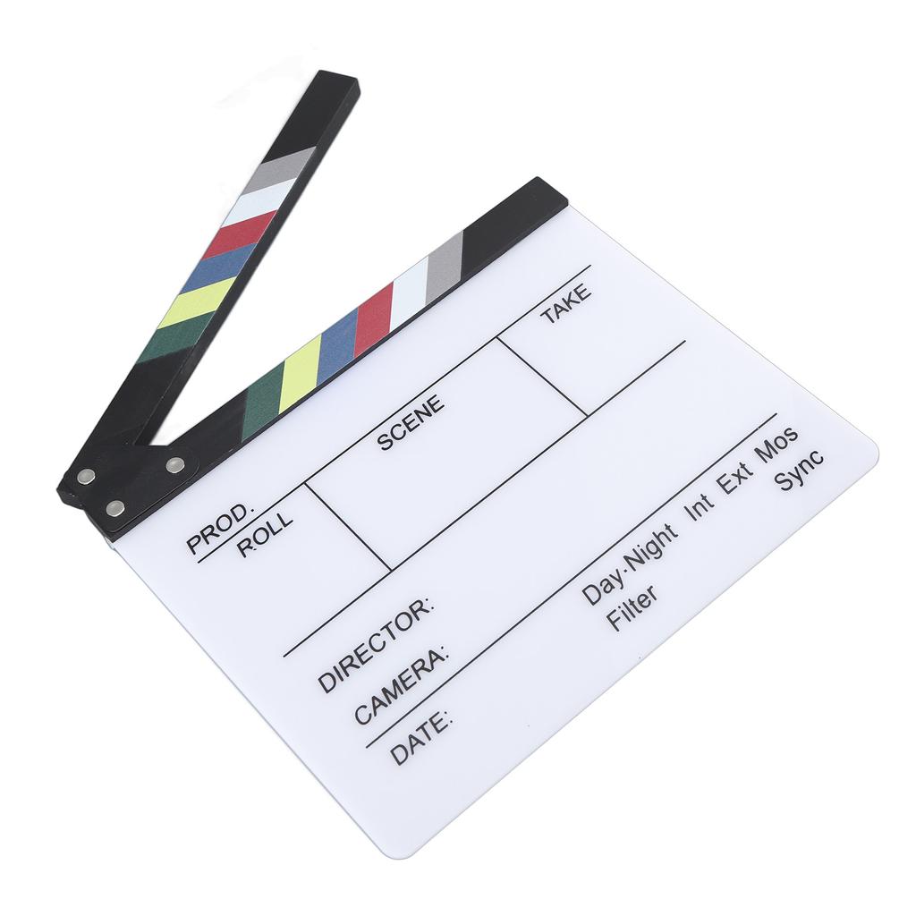 Film Clap Board Director Filming Clapper Board Clapboard Photo Prop for Decoration 30x27cm /