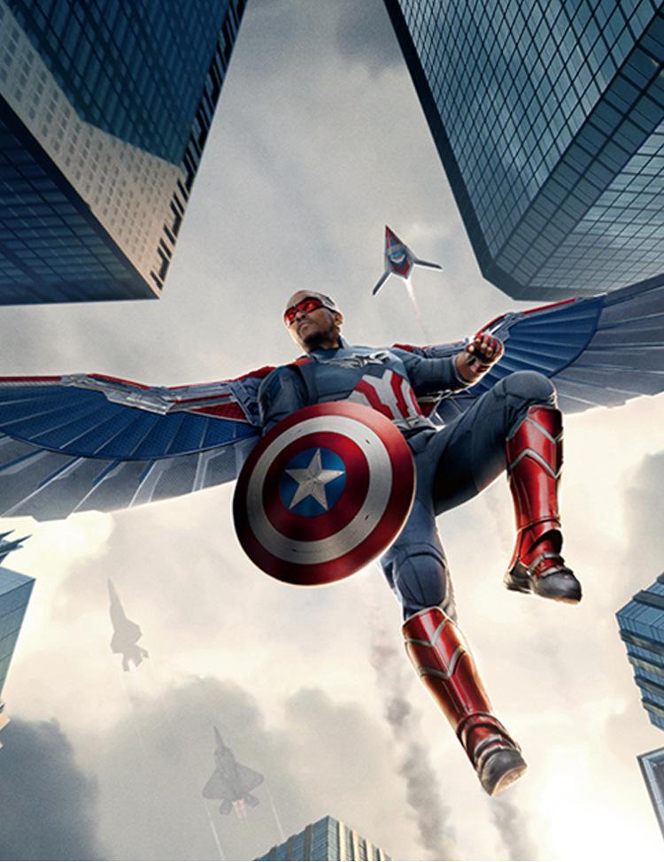 Captain America 4 Role-Playing Cosplay Costume for Stage Performance