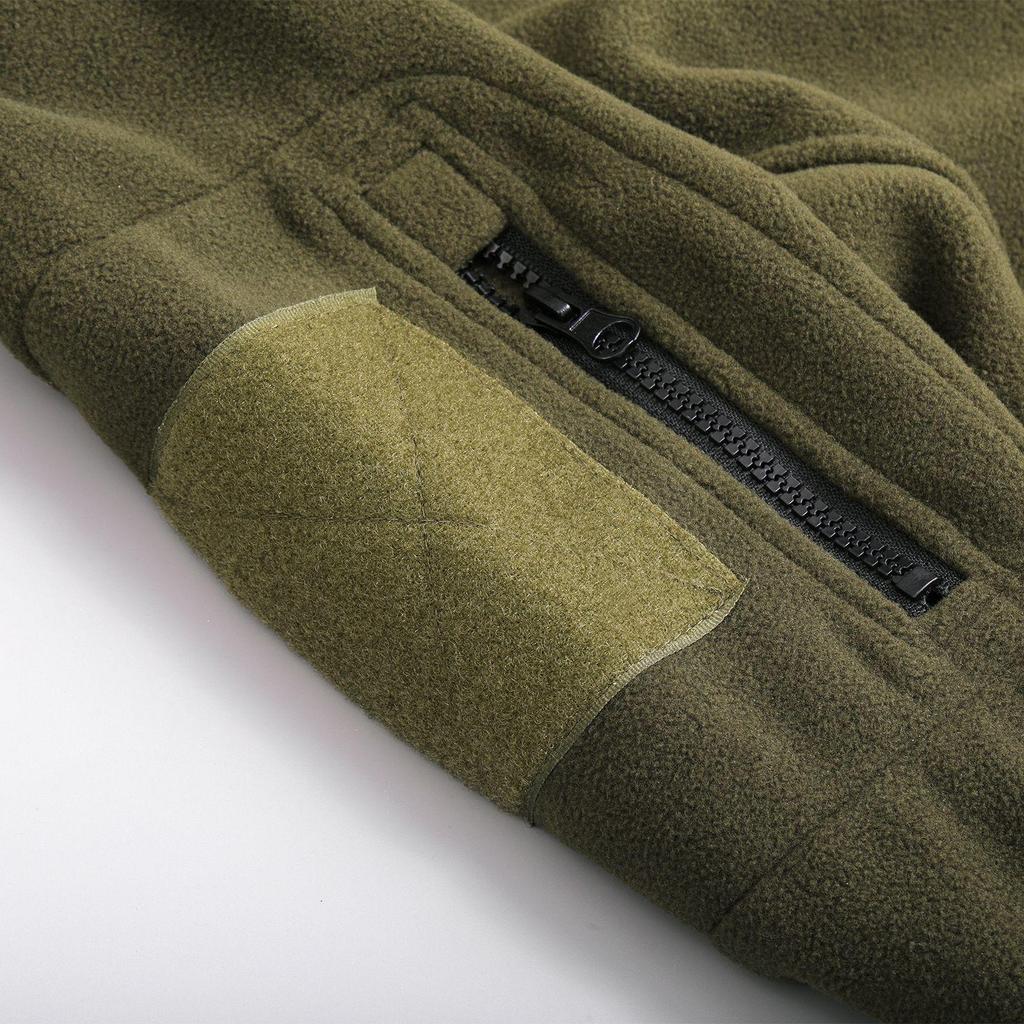 Men's Tactical Fleece Jacket: Stand-up Collar, Warm for Outdoor Sports, Autumn/Winter Mountaineering.