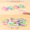 Colorful Translucent Nail Cleaning Brushes Soft Bristle Portable Nail Scrubber for Home Use Professional Nail Salons Manicure