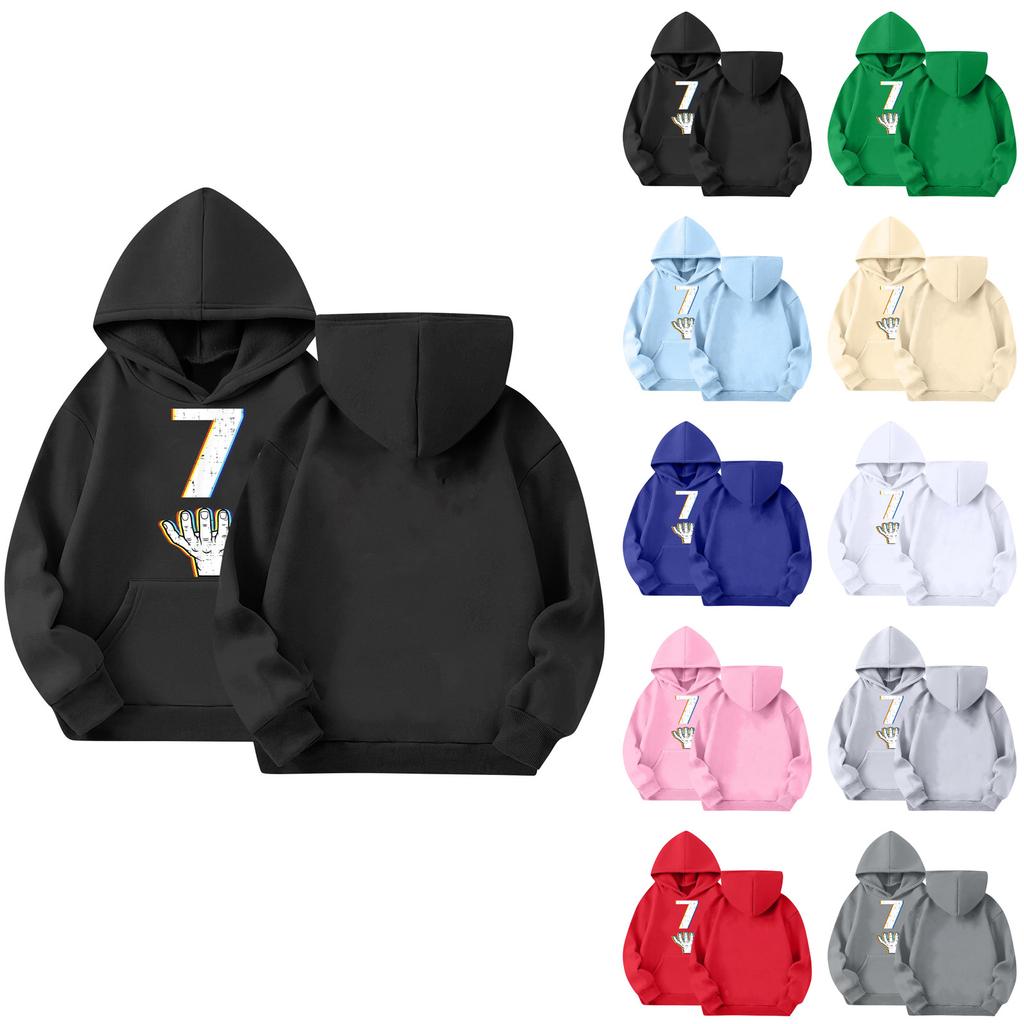 Cute Hoodies For Teen Children Trendy Preppy Hooded Sweatshirts Oversized Long Sleeve Shirts Clothes For Children