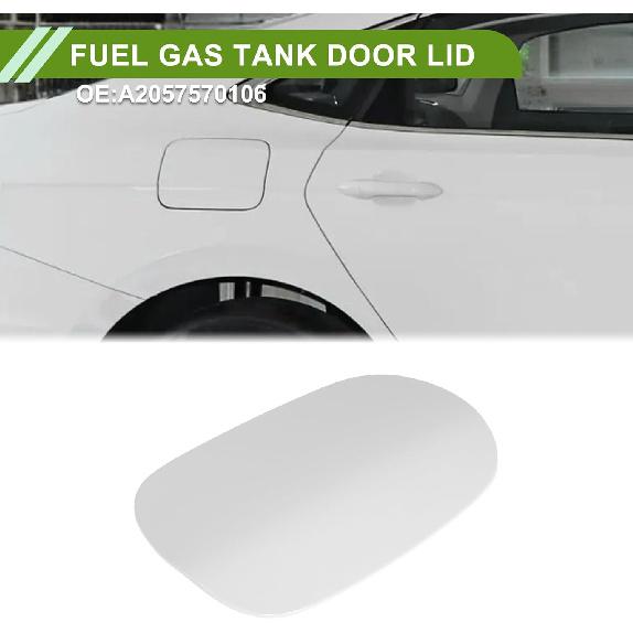 

Fuel Tank Door Cap for Mercedes-Benz C350e 2016-2018 Fuel Filler Flap Cover Clip Type No.A2057570106 White ABS