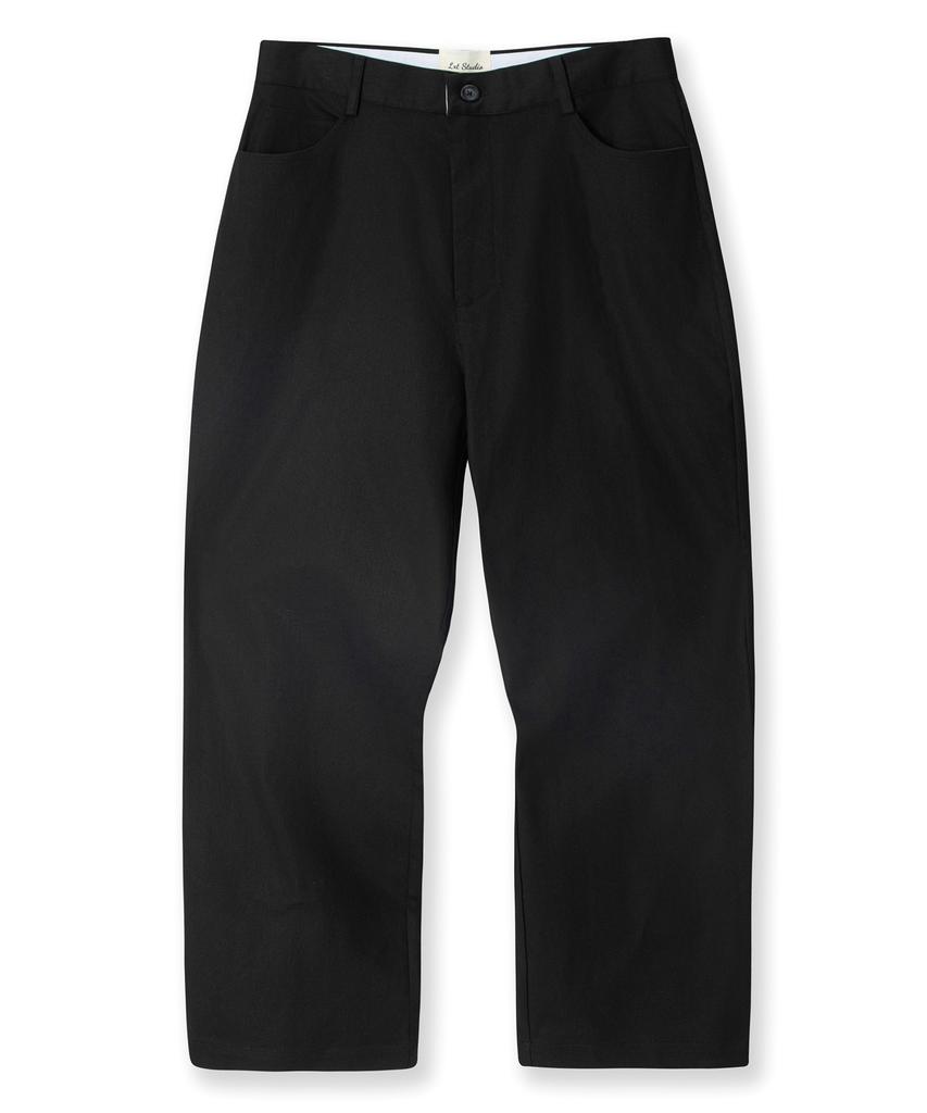 LXT For Summer Semi-Wide Cooling Cotton Chino Pants [Black]