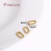 18K Gold Plated Oval/Heart Carabiner Spring Clasps Push In Gate Lock Jewelry Clasp For DIY Handmade Jewelry Making Accessories
