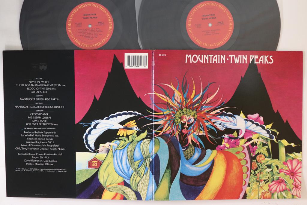 LP Record MOUNTAIN - Twin Peaks PG32818 COLUMBIA US Rock Used