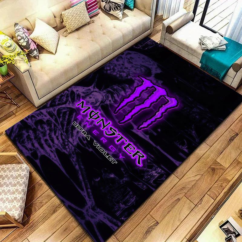Monster Energy Carpet Rug for Living Room Bedroom Home Sofa Decoration,Kids play Nonslip Floor Mat
