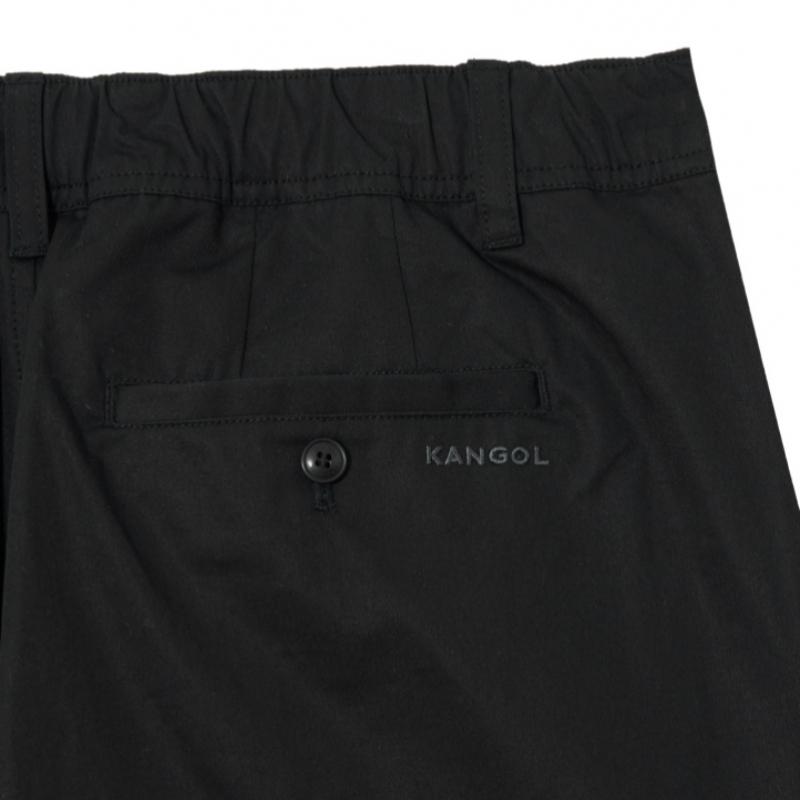 KANGOL Cotton Straight Pants Black 4568