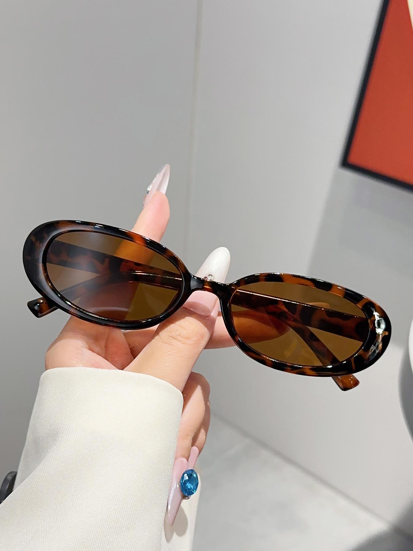 

1Pc Women s Vintage Sunglasses Small Oval Frame Sun Glasses for Fashion Outfits Daily Photo Decoration Holiday Gifts