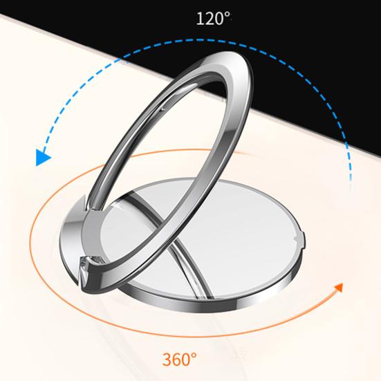 Ultra-thin Rotatable Portable Support Stand Car Mobile Phone Bracket with Ring