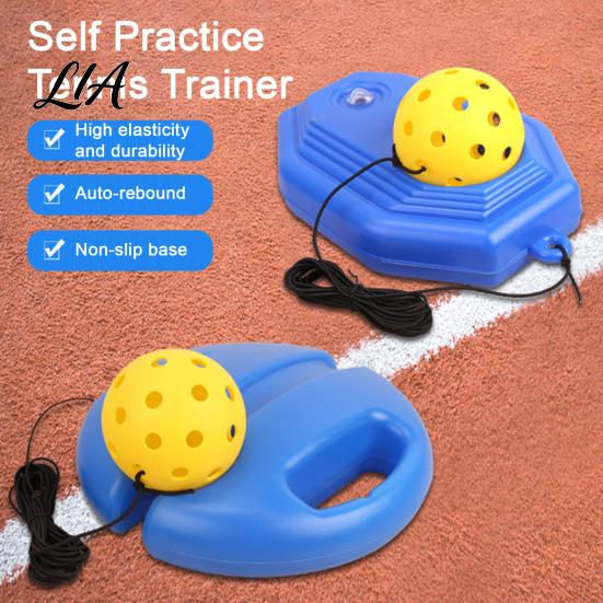 Pickleball Practice Set Solo Trainer with Fillable Base, Portable Tennis Rebounder Base Rebound Ball & String Ball, Beginners Training Aid for