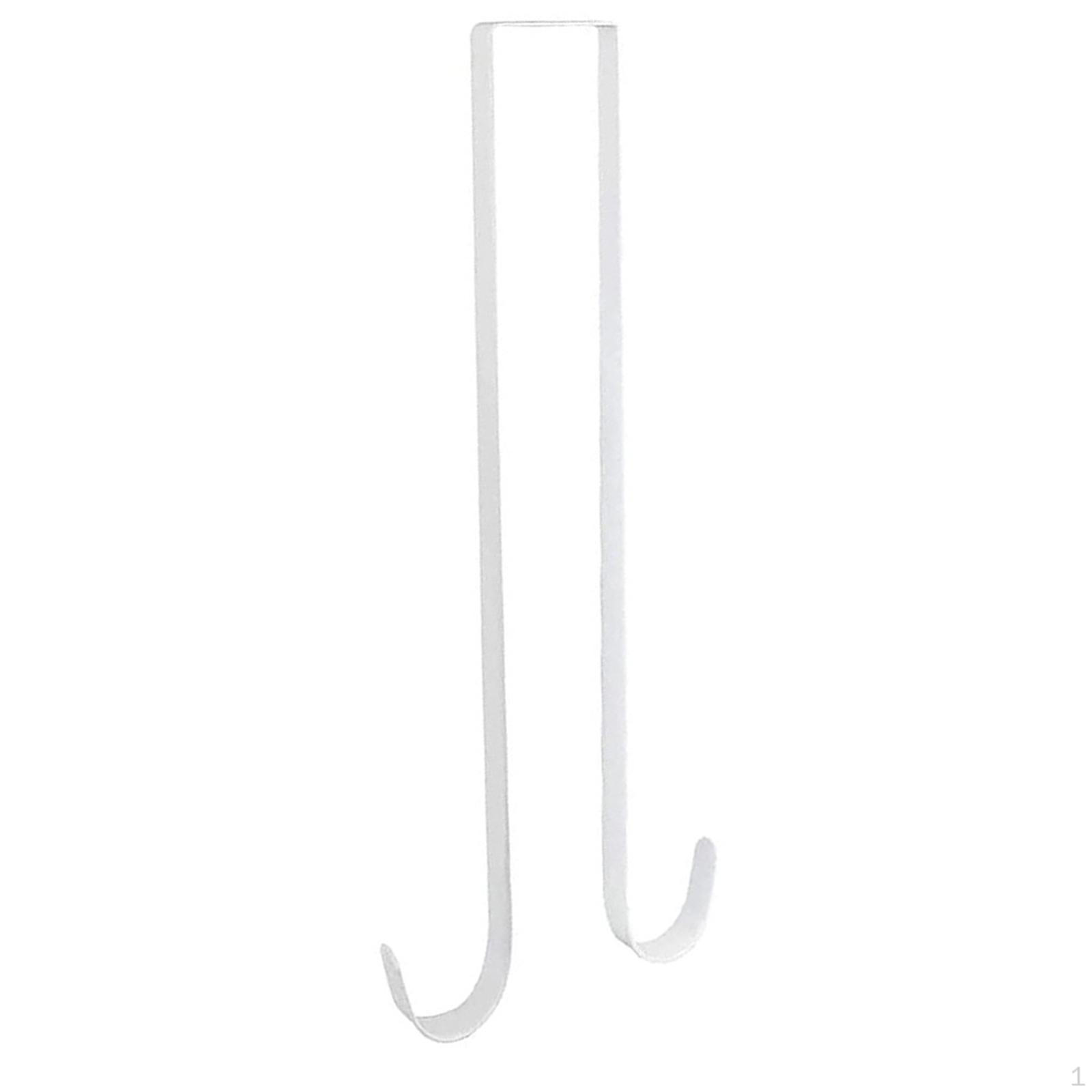 

Подвеска для венка на входную дверь Двусторонняя Прочная Железная над Крючком Рождество Пасха белый