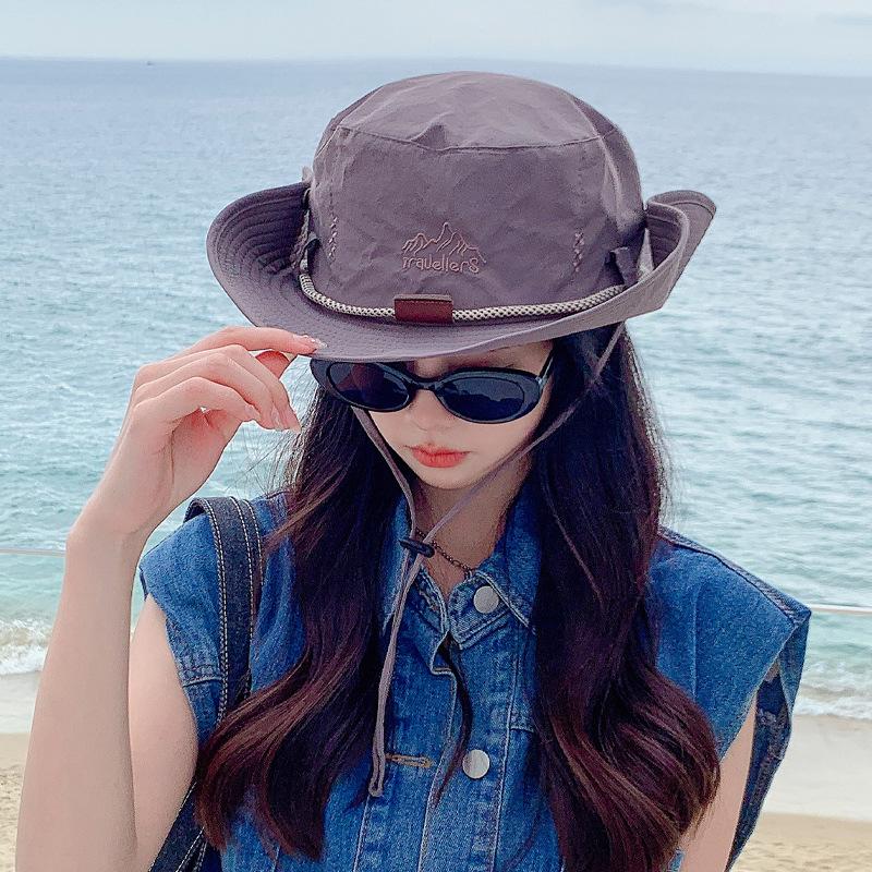 Western Cowboy Hat Summer Outdoor Breathable Quick Drying Bucket Hat Men and Women Camping Mountaineering Sun Protection Fishing Visor Hat