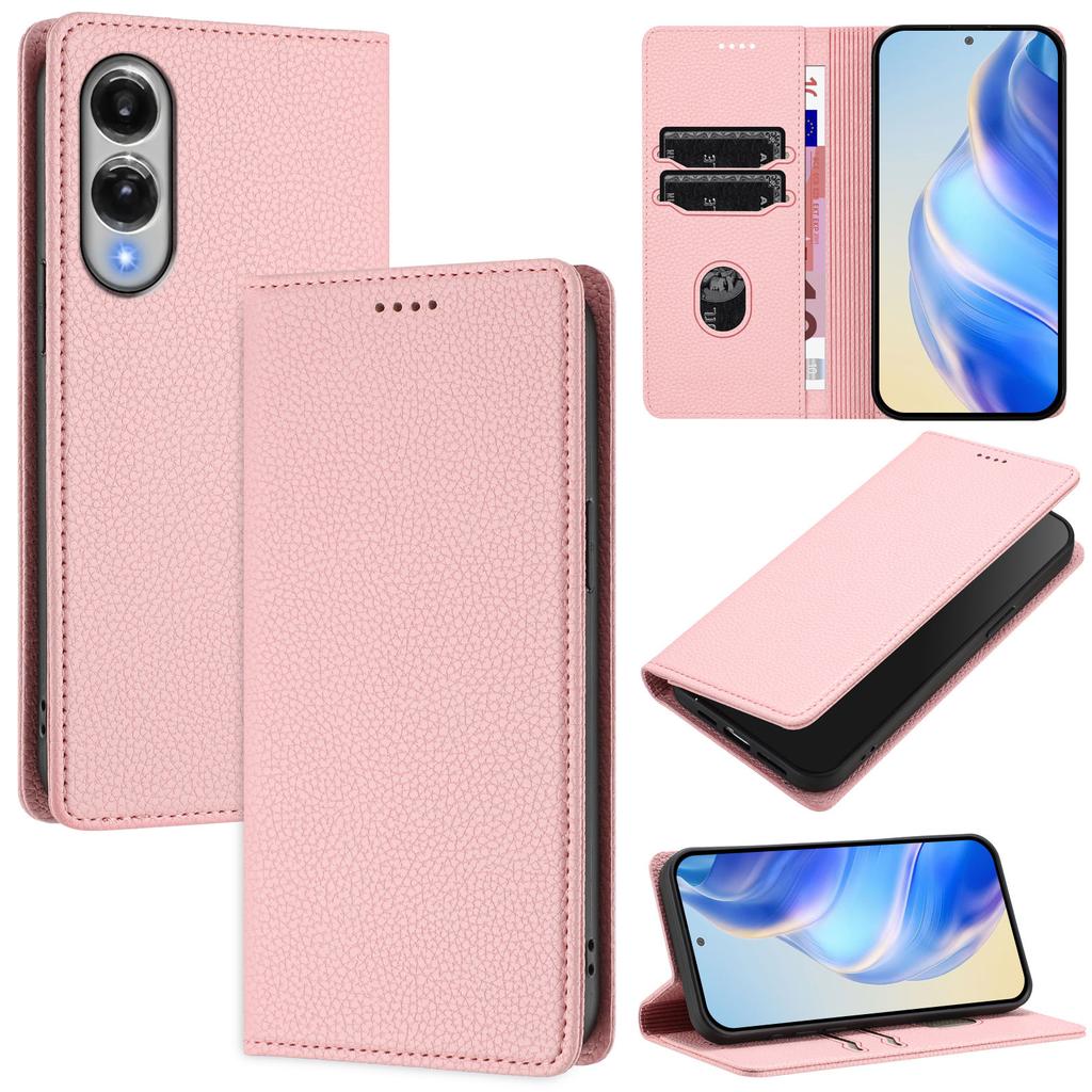 For Samsung Galaxy S25 Edge Wallet Case RFID Blocking Litchi Texture Leather Mobile Cover