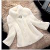 New imitation mink coat women's medium and long autumn and winter thickened large size imitation mink velvet hooded imitation fur coat