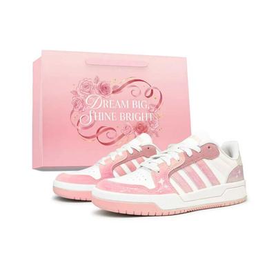 ENTRAP Starfall Pink Island Synthetic Leather Lightweight Height Increasing Coverage Low Top Skateboard Shoes IE3904(Team2407-SBOX)