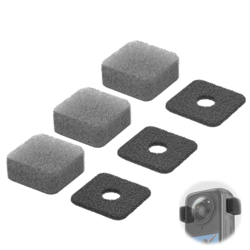PAVIKE Insta360 X4 Windshield Microphone Cover, Insta360 X3 Windshield Microphone Sponge Cover, Microphone Sponge for Insta360 X4/X3, Insta360 X4 Acce