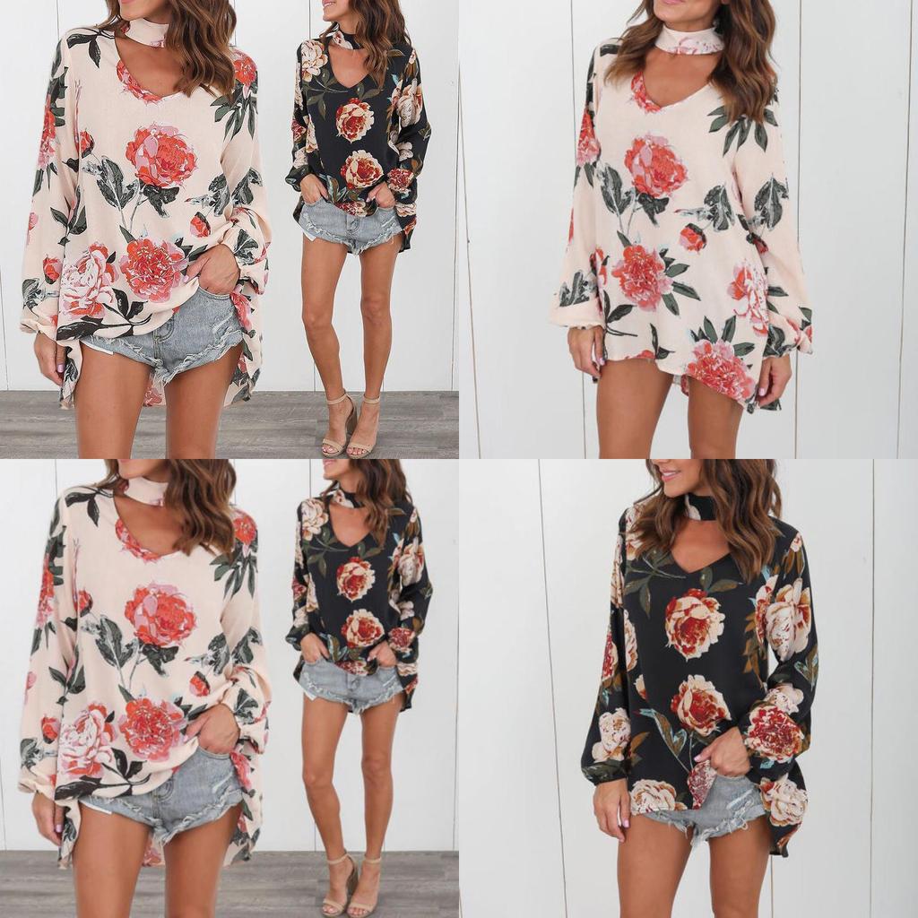 Premium Quality Chemisier T-shirt For Women With Elegant Floral Print Design