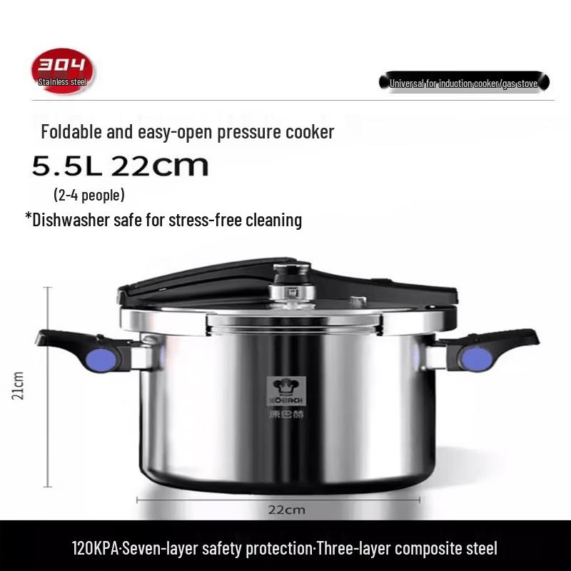 Kobach 3-Layer Stainless Steel Pressure Cooker