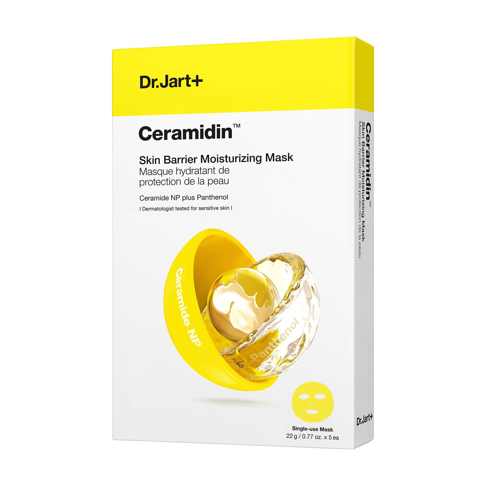 

[Dr.Jart+] Увлажняющая маска Ceramidin Skin Barrier 22 г*5 шт.