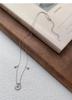 Sterling Silver Star & Moon Necklace - Elegant, Versatile Clavicle Chain for Women. High-End Design with an Exquisite, Luxurious Feel.