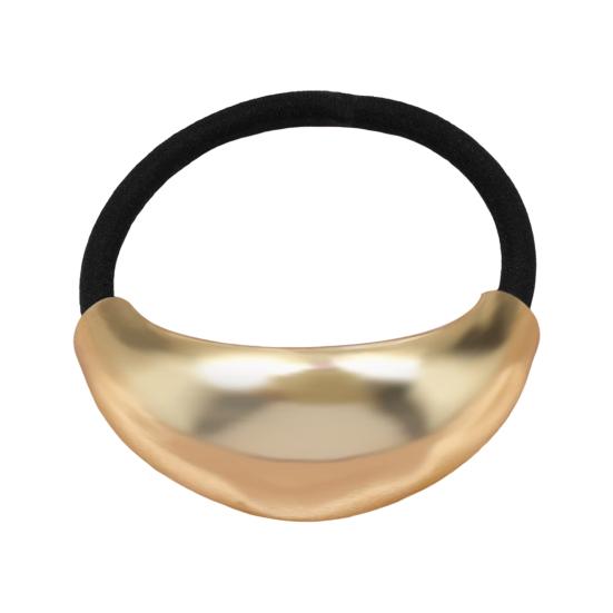 Dámské vlasové lano Kovová geometrie Dekor Vysoce elastická spona do vlasů Držák na vlasy do culíku bez stopy