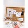 Cork Bulletin Board, Framed Cork Board, Oak Frame, Decorative Hanging Pin Board, Perfect For Office And Home Decor, Family School Message