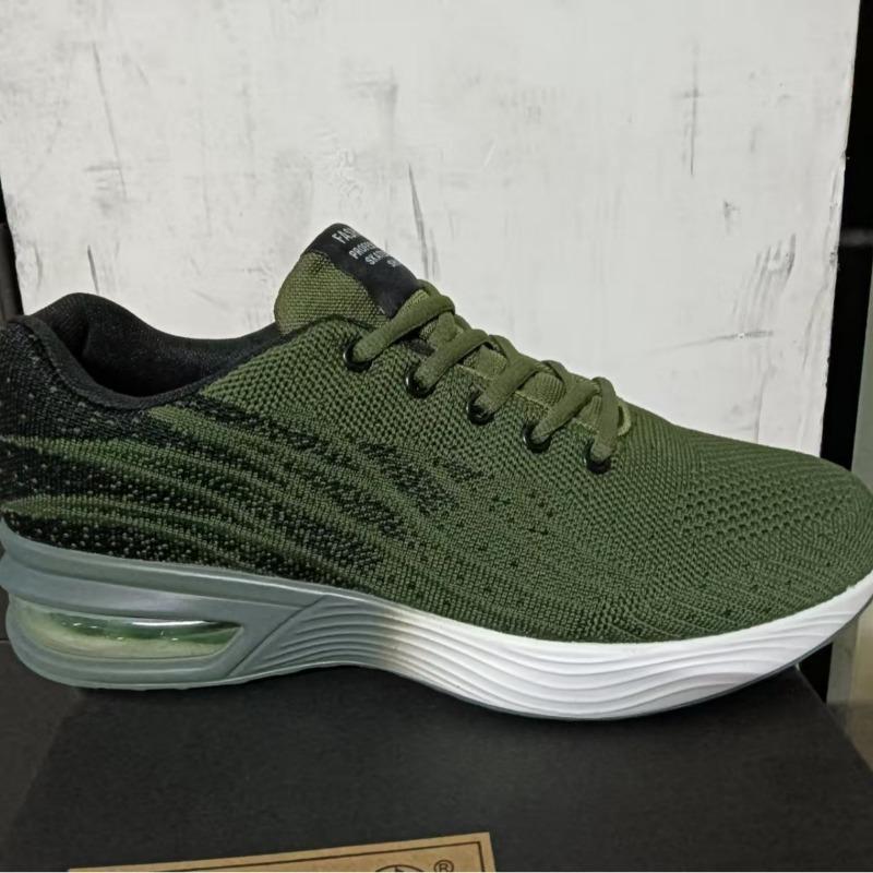 Men's Air Cushion Running Sneakers – Breathable Knit Non-Slip Athletic Shoes for Casual Walking