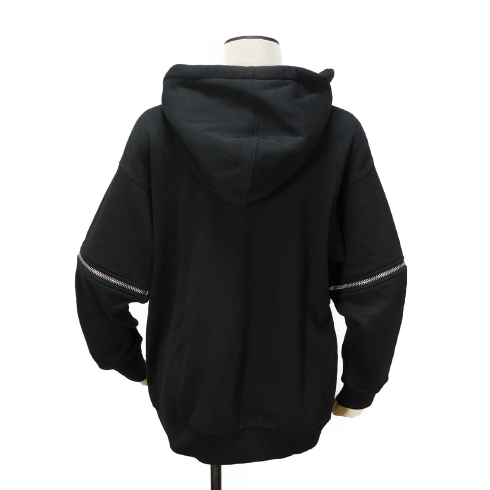 Used 9539 Logo Lipstick Hoodie 743404 XJFIX 1082 7846 XXS Zippered Short Sleeve 2-Way Interlocking G Cotton Black