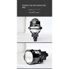 LED Car Light Headlight 2.5 Inch Double Light Lens Double Light Cup 65W Small Sunlight Type Car and Motorcycle Universal 12V