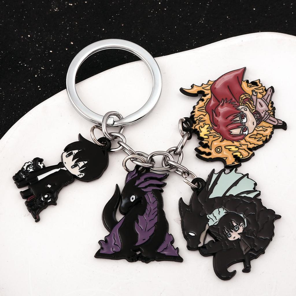 Anime Solo Leveling Character Keychain Pendant Sung Jin Woo Cosplay Props Fans Gift Jewelry