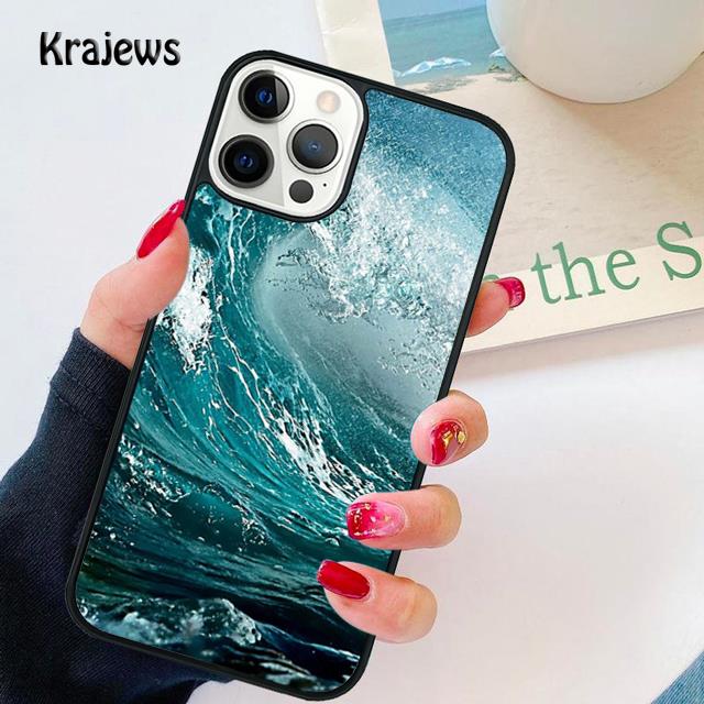 Blue Sea Ocean Waves soft Phone Case Cover For iPhone 17 Air 16 15 14 plus 12 13 pro max coque Shell Fundas