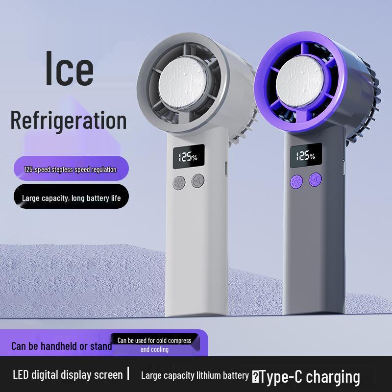 Portable Handheld Cooling Fan with Rechargeable Mini Turbine