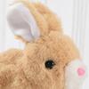 Electric Plush Rabbit Toy Jumping Moving Ears Nose Bunny Plushie Toddlers Interactive Simulation Stuffed Animal Toy with Sound
