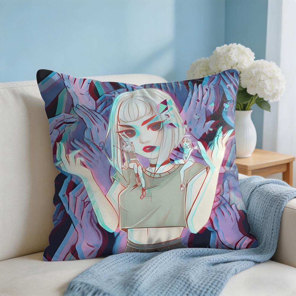 PPoshlaya Molly Band Music Cushion Cover Square Pillow Bedroom Sofa Leisure Comfort Living Room Home Decoration X