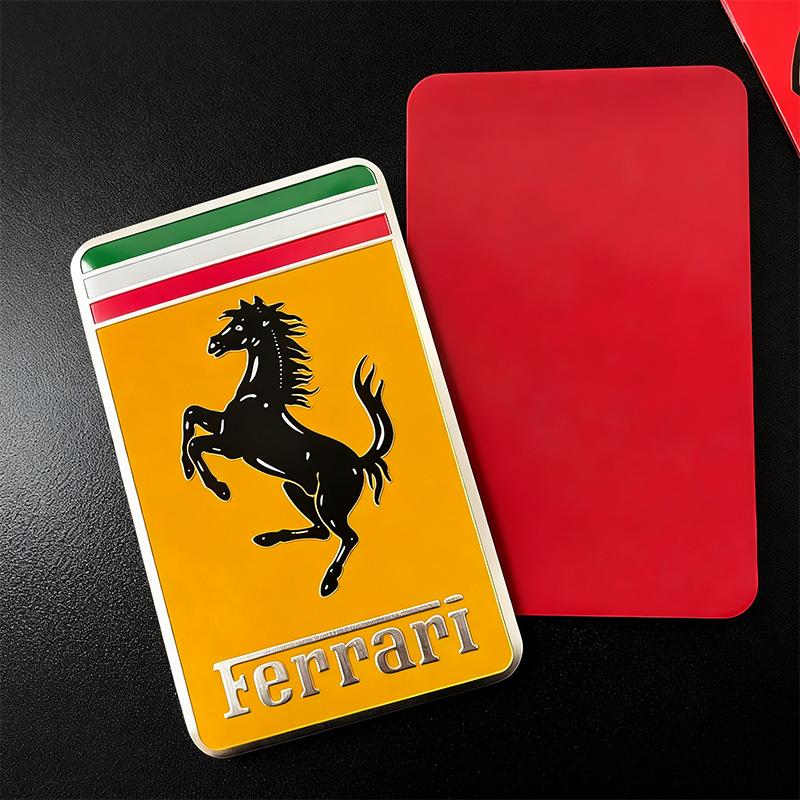 Adesivi Emblema Auto in Lega di Alluminio 3D Decalcomania Modifica Badge per Ferrari F430 Stradale 458 488 599 612 FF F12 Accessori Auto